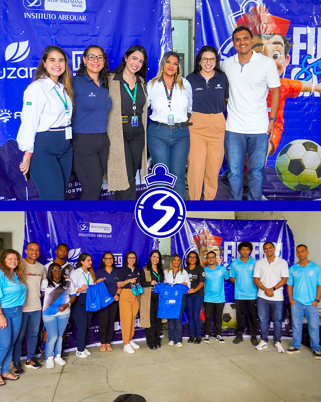 Transformação pelo esporte: Futebol Social Salesiano entrega uniformes em Linhares com apoio de parceiros